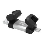 SILICON POWER USB Flash Drive C51, USB/USB-C, 256GB, 200MBps, ασημί - Image 5