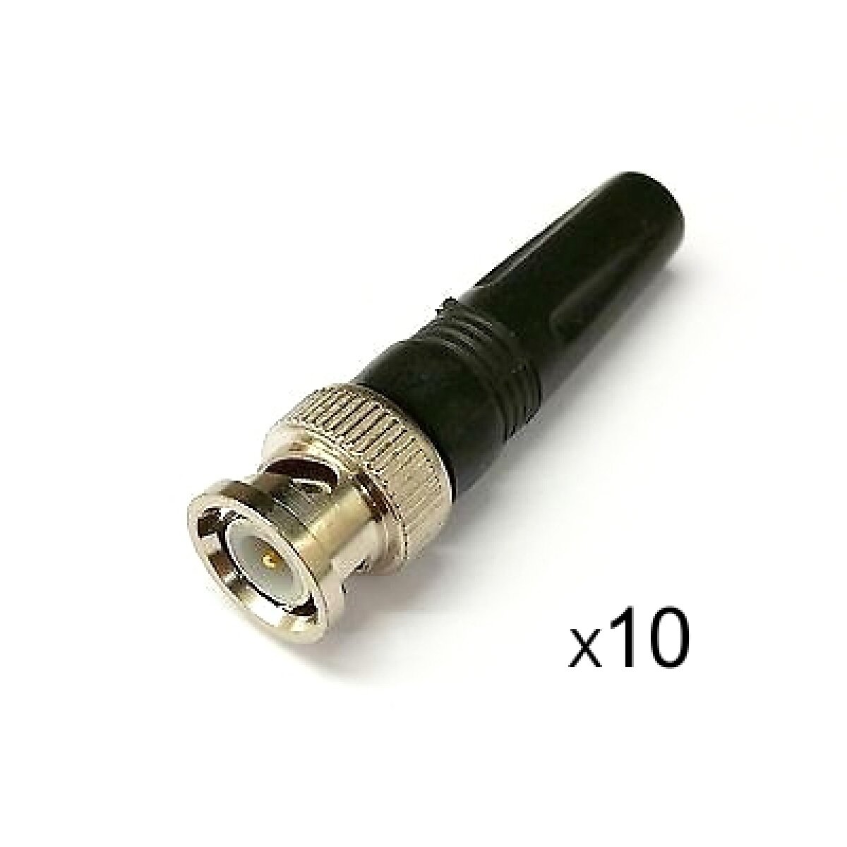 ST-09B Βύσμα BNC male ST-09B για ομοαξονικά καλώδια CC-100/CC-200/RG-59, 10τμχ - Image 1