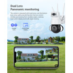 SECTEC smart κάμερα ST-428-4M-DL με προβολείς, dual lens, 4MP, Onvif PTZ - Image 2