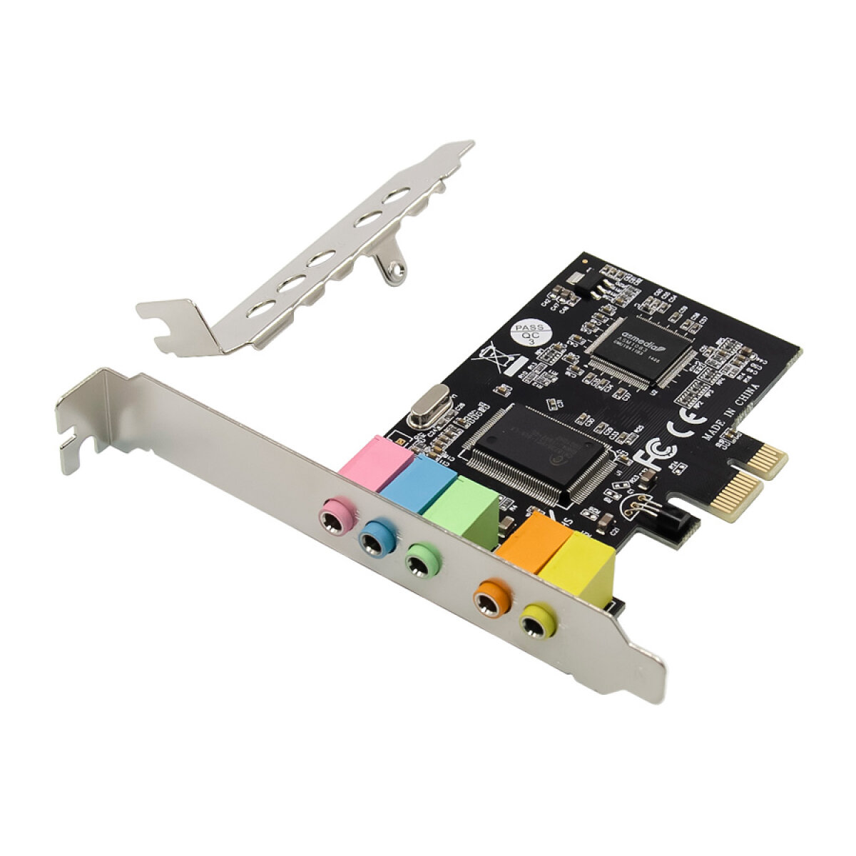 ST17 POWERTECH κάρτα επέκτασης PCIe σε 6x channel audio ST17, CM8738 - Image 1