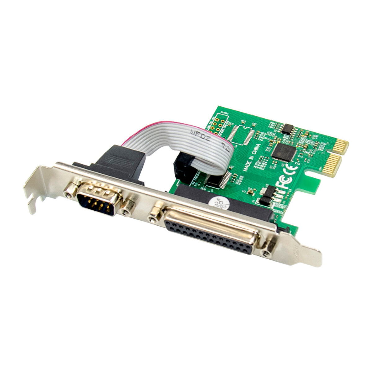 ST329 POWERTECH κάρτα επέκτασης PCIe σε serial + parallel ST329, AS99100 - Image 1