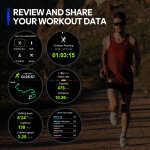 ZEBLAZE smartwatch Stratos 3 Pro, heart rate, 1.43" AMOLED, GPS, μαύρο - Image 7