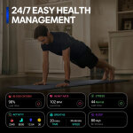 ZEBLAZE smartwatch Stratos 3 Pro, heart rate, 1.43" AMOLED, GPS, μαύρο - Image 8