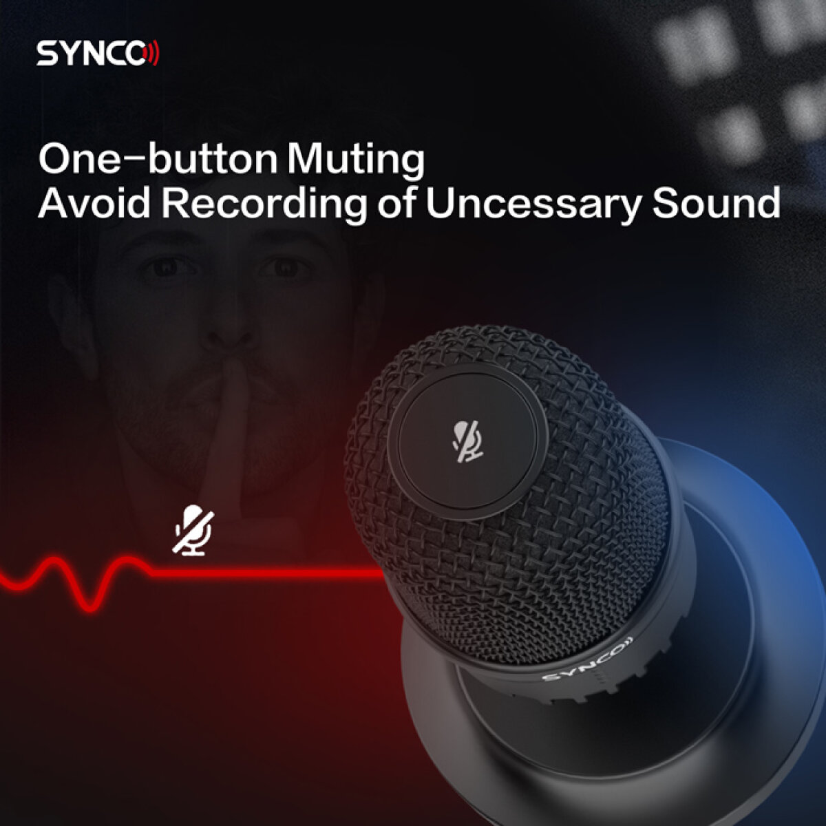 SY-V1M-CMIC-7 SYNCO επιτραπέζιο μικρόφωνο SY-V1M-CMIC, δυναμικό, καρδιοειδές, USB - Image 8