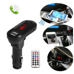 Car FM Transmitter T26 με LCD οθόνη, USB, SD, μαύρο - Image 4