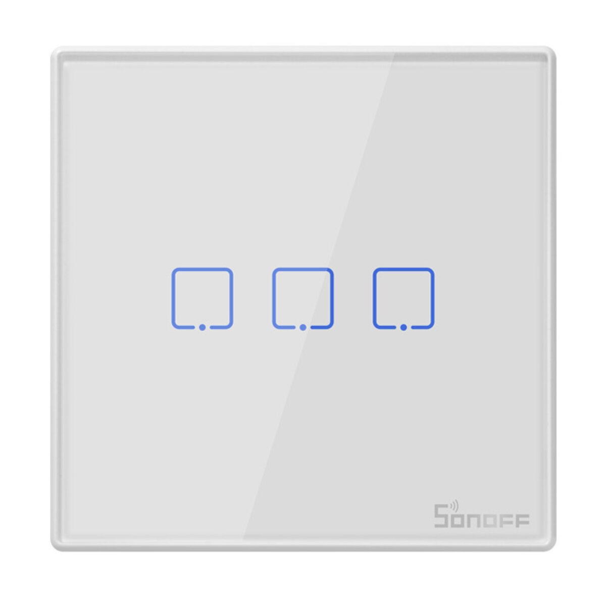 T2EU3C-RF SONOFF smart διακόπτης T2EU3C-RF 433MHz, αφής, τριπλός, λευκός - Image 1
