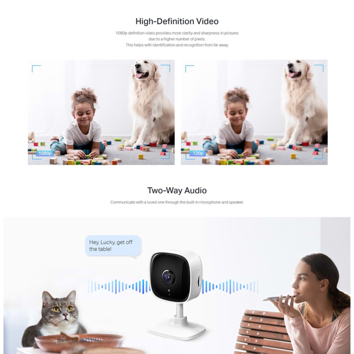 TP-LINK smart camera Tapo-C100 Full HD, Motion Detection, WiFi, Ver. 1.0 - Image 7