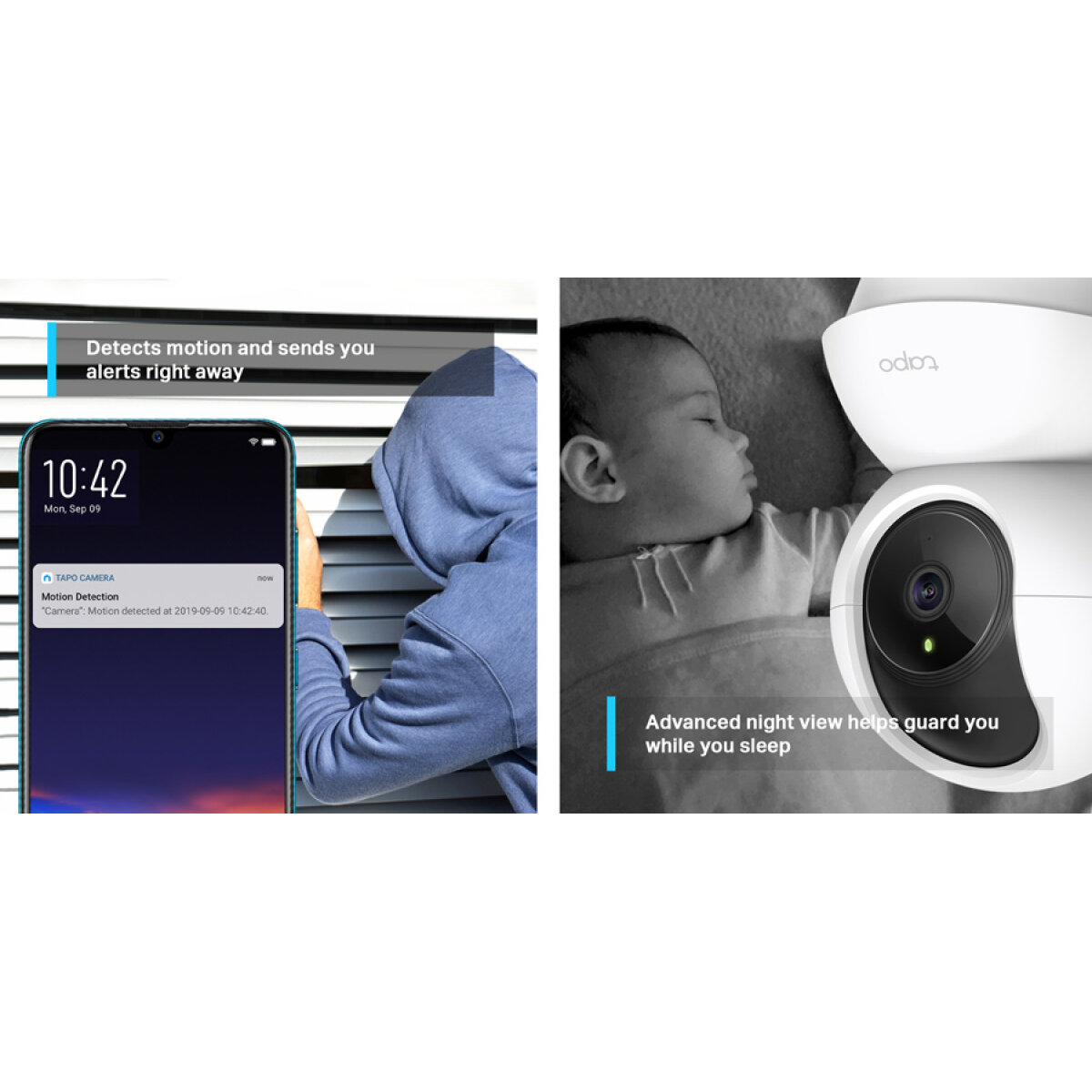 TP-LINK smart camera Tapo-C200 Full HD, Pan/Tilt, two-way audio, Ver. 1 - Image 4