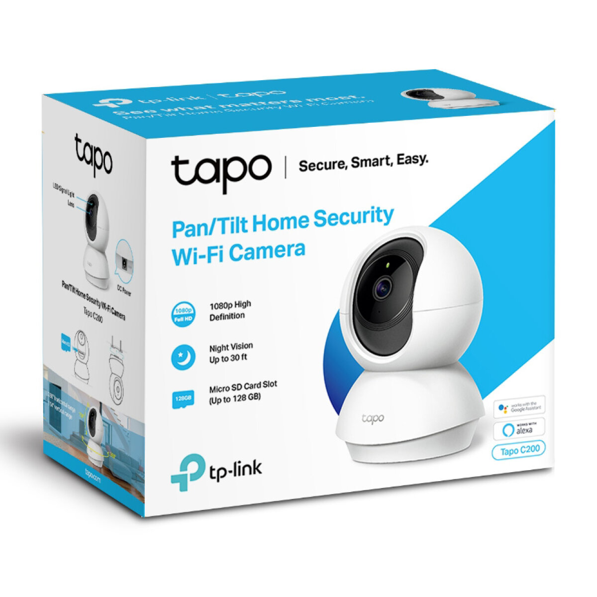 TP-LINK smart camera Tapo-C200 Full HD, Pan/Tilt, two-way audio, Ver. 1 - Image 6