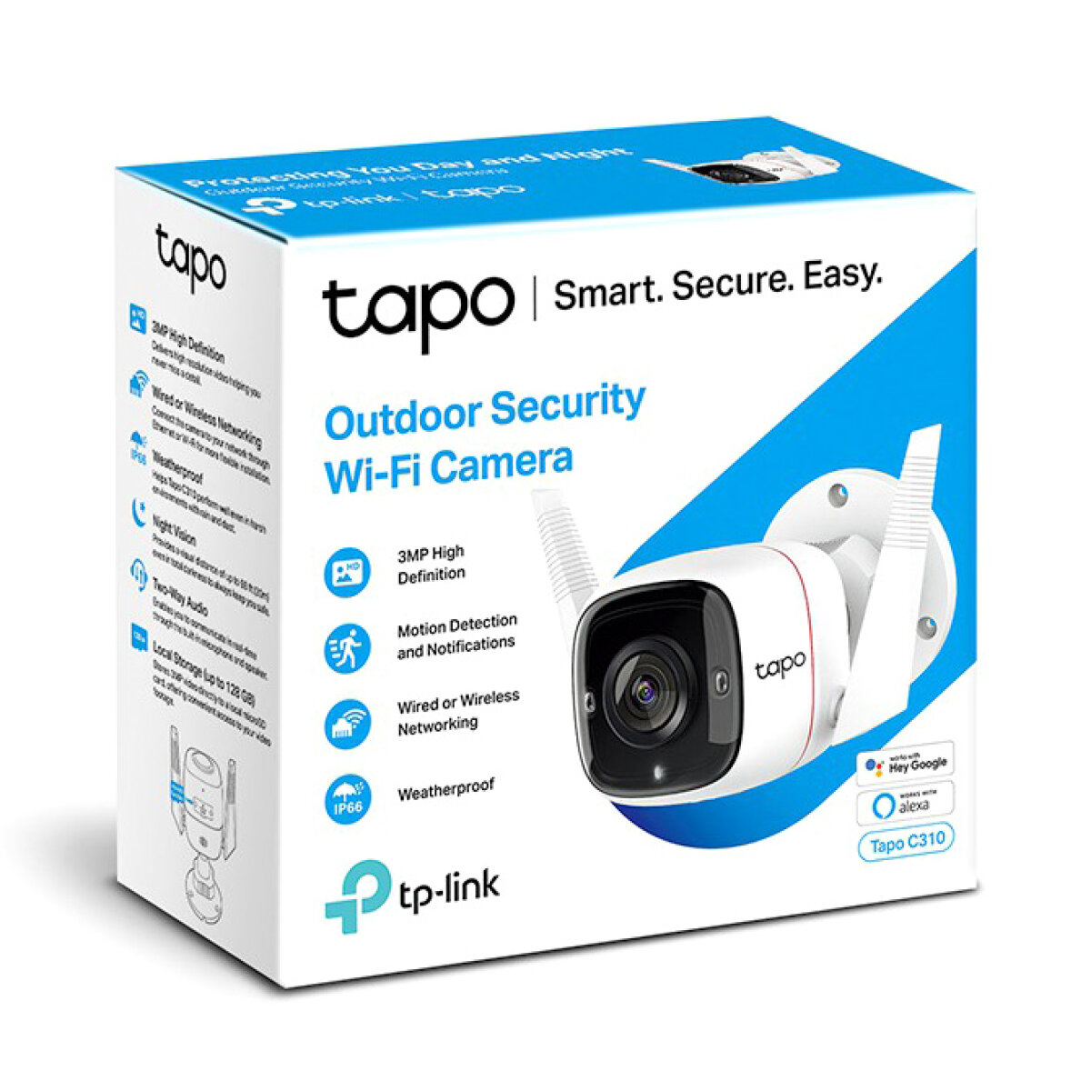 TP-LINK smart camera TAPO-C310, 3MP, ανίχνευση κίνησης, IP66, Ver. 1.0 - Image 5