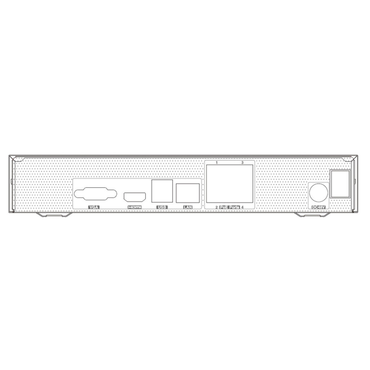 TD-3104B1-4P-1 TVT NVR καταγραφικό TD-3104B1-4P, H.265, 4 κανάλια PoE - Image 2