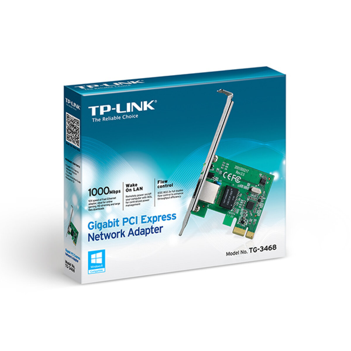 TG-3468-1 TP-LINK PCI Express Network Adapter TG-3468, low profile, Ver. 4.0 - Image 2