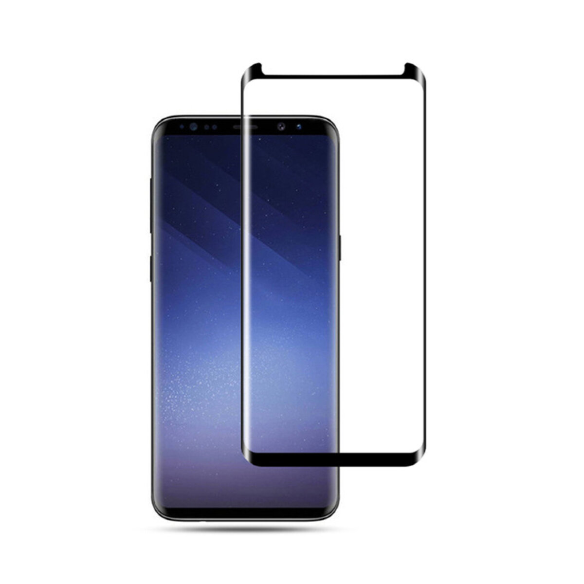 TGC-0068 POWERTECH Tempered Glass 3D, Mini, Full glue, για Samsung S9, Black - Image 1
