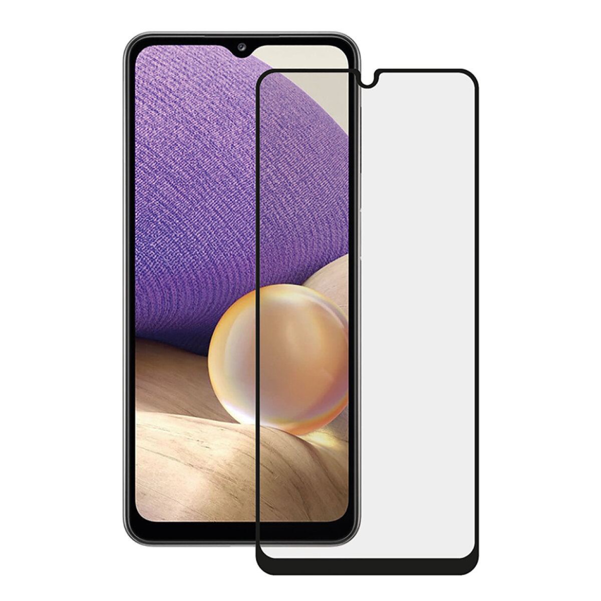 TGC-0573 POWERTECH tempered glass 5D TGC-0573, Samsung A32, full glue, μαύρο - Image 1