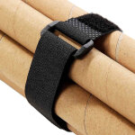 POWERTECH ιμάντας τύπου velcro TIES-027, 60x2cm, μαύρος, 10τμχ - Image 4