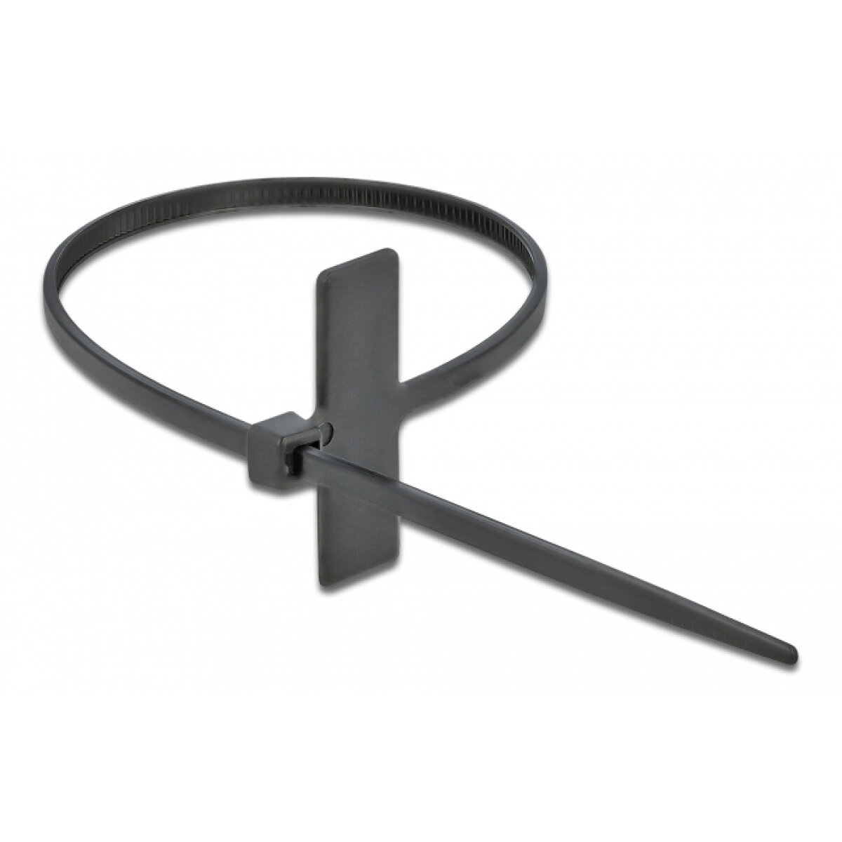TIES-033-1 POWERTECH δεματικά καλωδίων TIES-033 με ετικέτα, 100x2.5mm, μαύρα, 25τμχ - Image 2