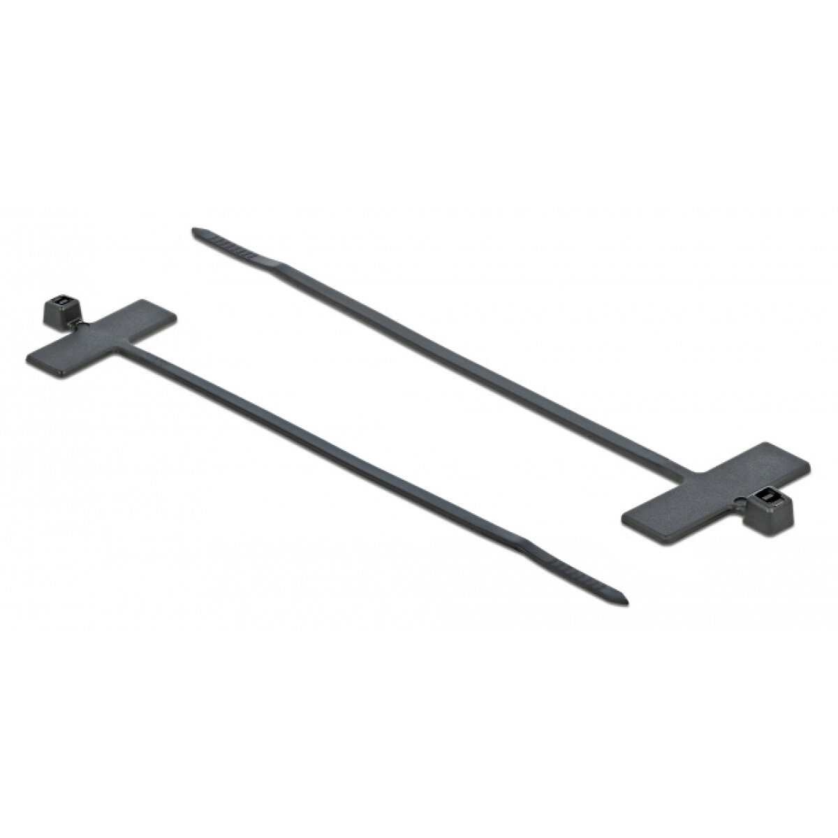 TIES-033 POWERTECH δεματικά καλωδίων TIES-033 με ετικέτα, 100x2.5mm, μαύρα, 25τμχ - Image 1