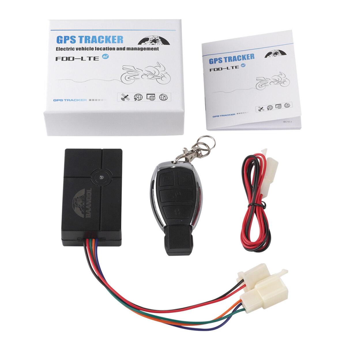 TK401B-4 COBAN GPS tracker οχημάτων TK401B με χειριστήριο, GSM/GPRS/LTE, 100mAh - Image 4