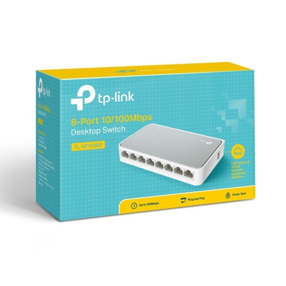 TL-SF1008D-2 TP-LINK Desktop Switch TL-SF1008D, 8-port 10/100Mbps, Ver. 8.2 - Image 3