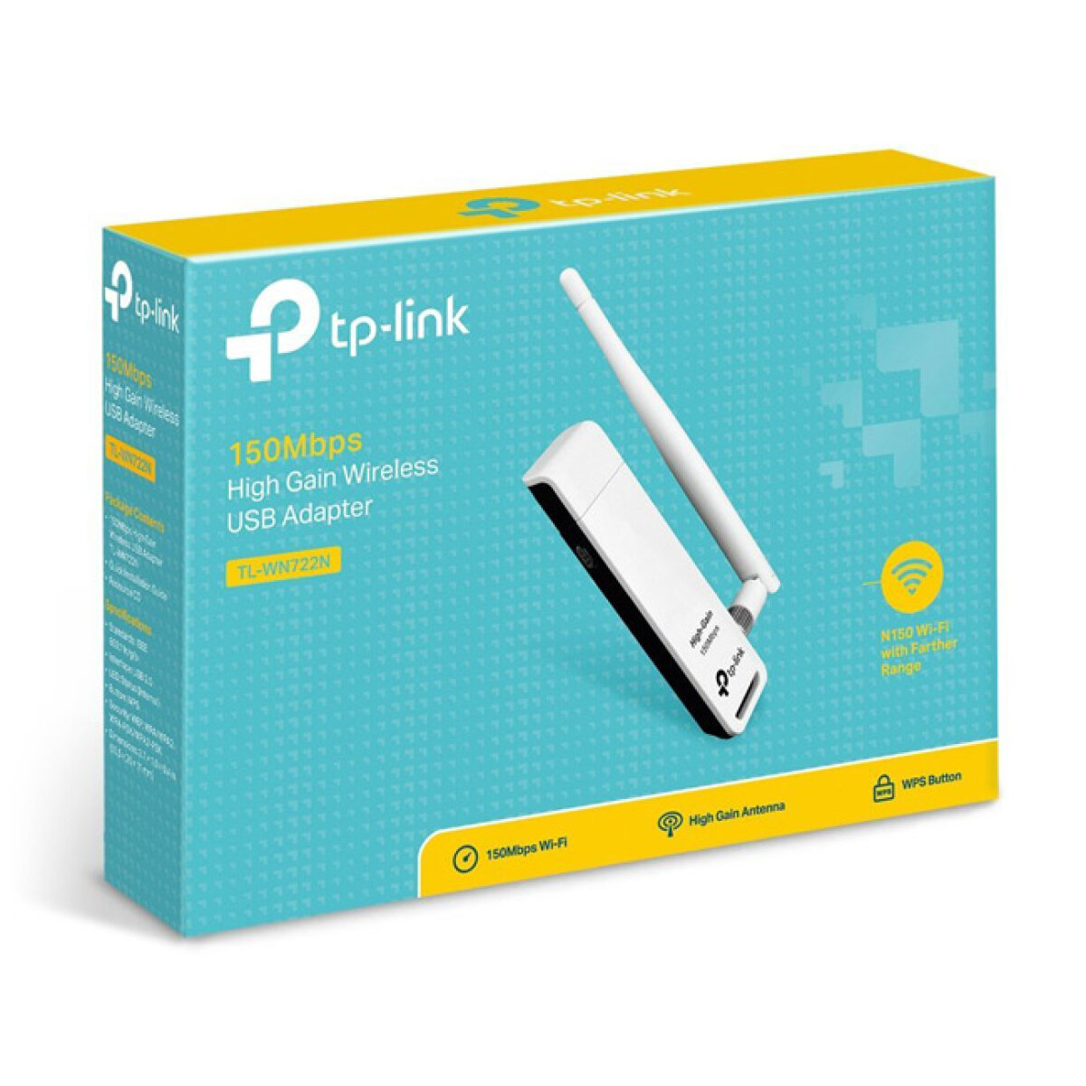 TP-LINK ασύρματος USB αντάπτορας δικτύου TL-WN722N, 150Mbps, Ver. 3.2 - Image 2