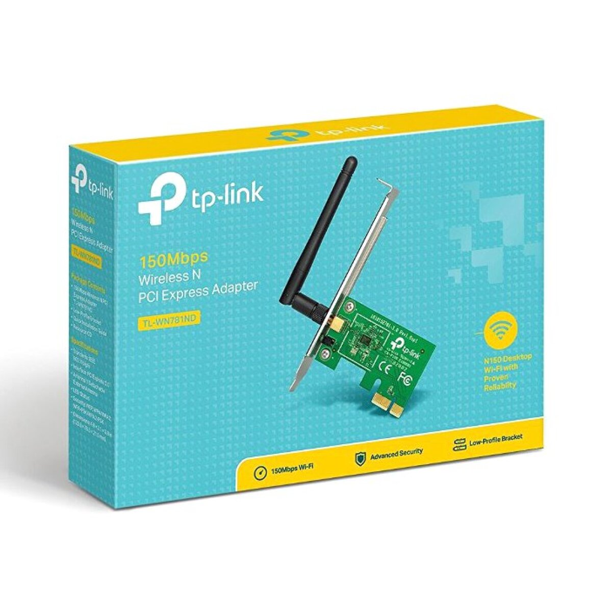 TL-WN781ND-1 TP-LINK Ασύρματο N PCI Adapter TL-WN781ND, 150Mbps, WPA/WPA2, Ver. 1.0 - Image 2