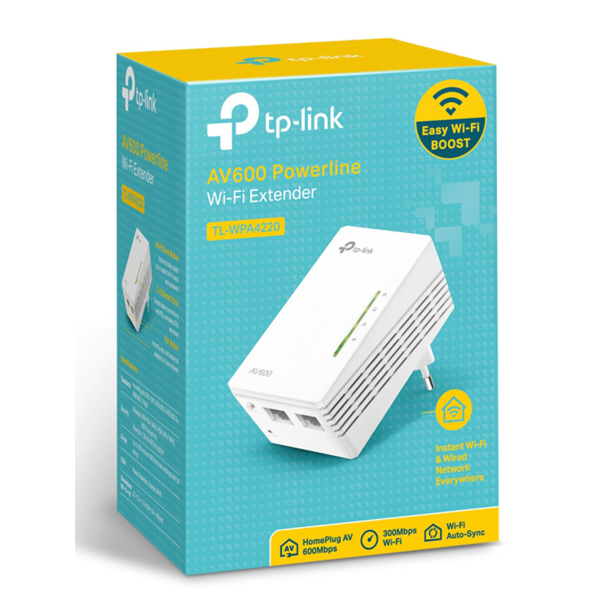 TL-WPA4220-4 TP-LINK Wi-Fi Powerline Extender, AV600 300Mbps, Ver. 4.0 - Image 5