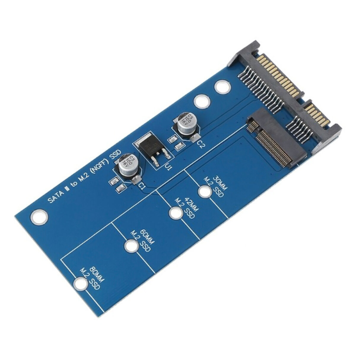 POWERTECH Converter SATA 22pin σε M.2 SSD TOOL-0019, 2230/2242/2260/2280 - Image 3