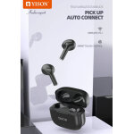 YISON earphones με θήκη φόρτισης TWS-T6, True Wireless, Φ13mm, μαύρα - Image 3