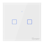 SONOFF smart διακόπτης ΤΧ-T2EU2C, αφής, Wi-Fi, διπλός, λευκός - Image 2