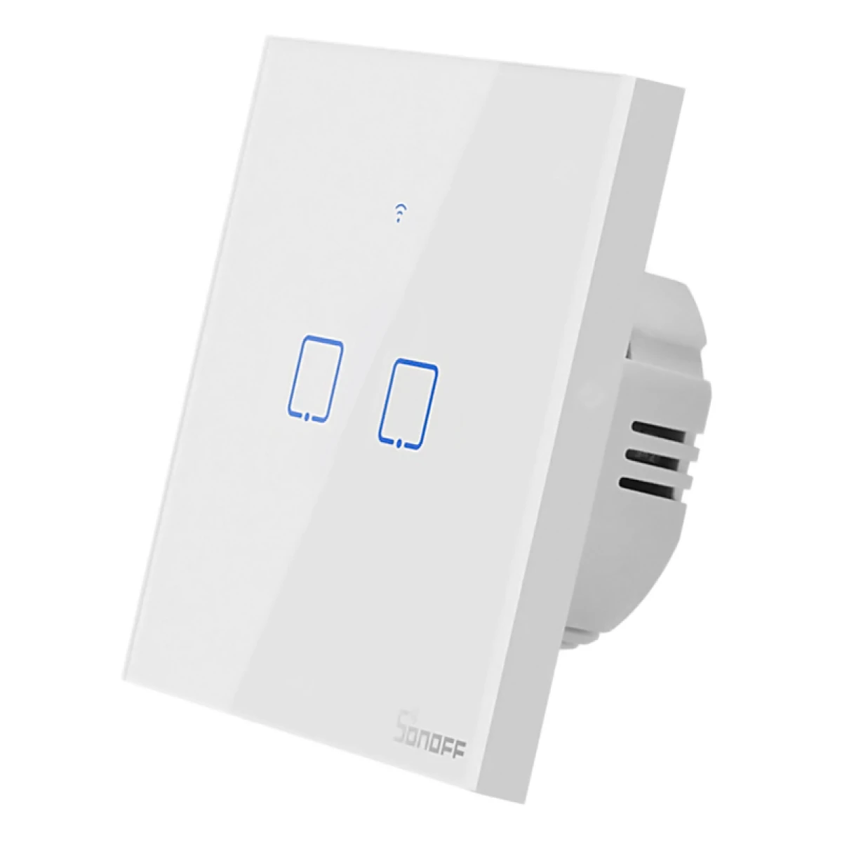 SONOFF smart διακόπτης ΤΧ-T2EU2C, αφής, Wi-Fi, διπλός, λευκός - Image 1
