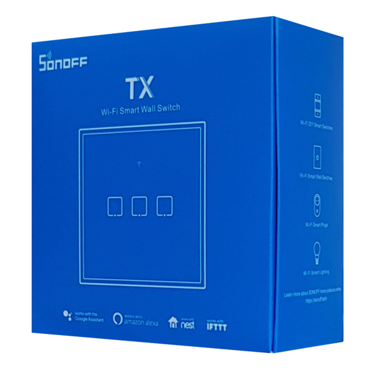 SONOFF smart διακόπτης ΤΧ-T3EU3C, αφής, Wi-Fi, τριπλός, μαύρος - Image 6