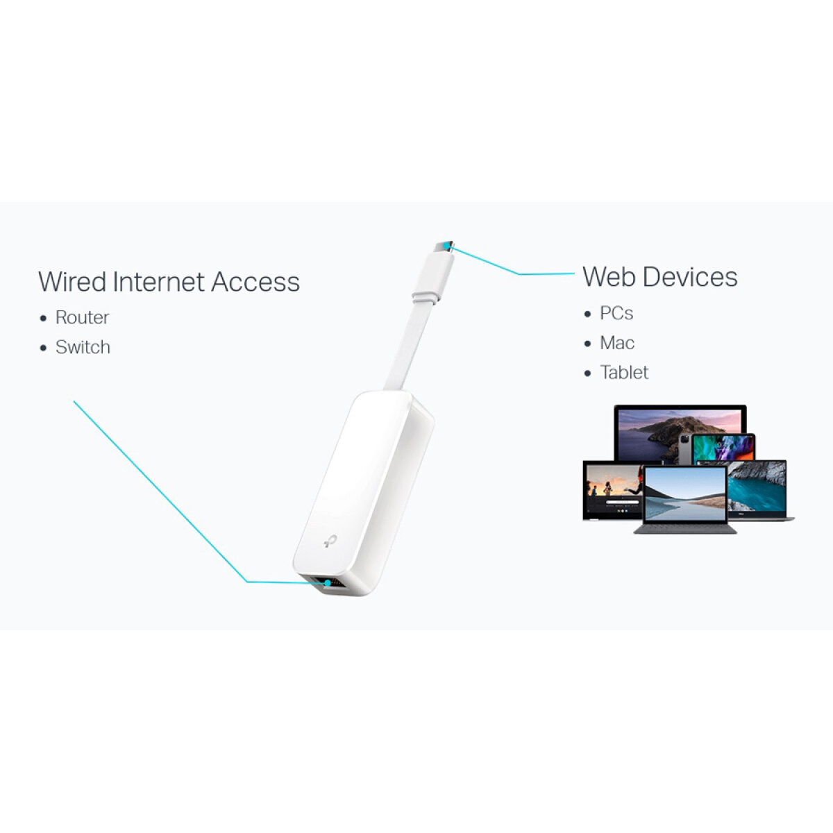 UE300C-4 TP-LINK αντάπτορας δικτύου UE300C, USB-C, 1000Mbps Ethernet, Ver. 2.0 - Image 2