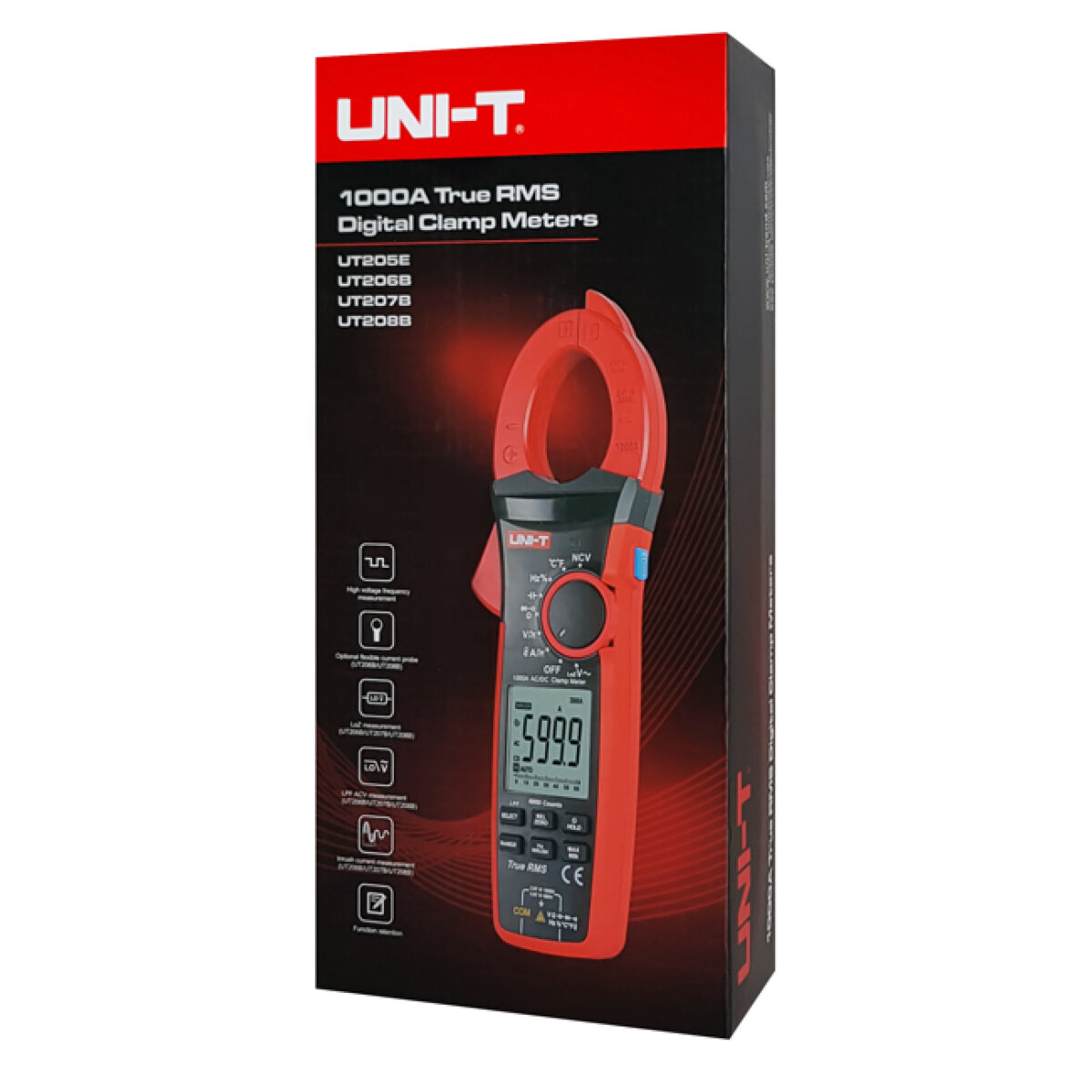 UT208B-2 UNI-T πολύμετρο & αμπεροτσιμπίδα UT208B, 1000A AC/DC, NCV, True RMS - Image 3