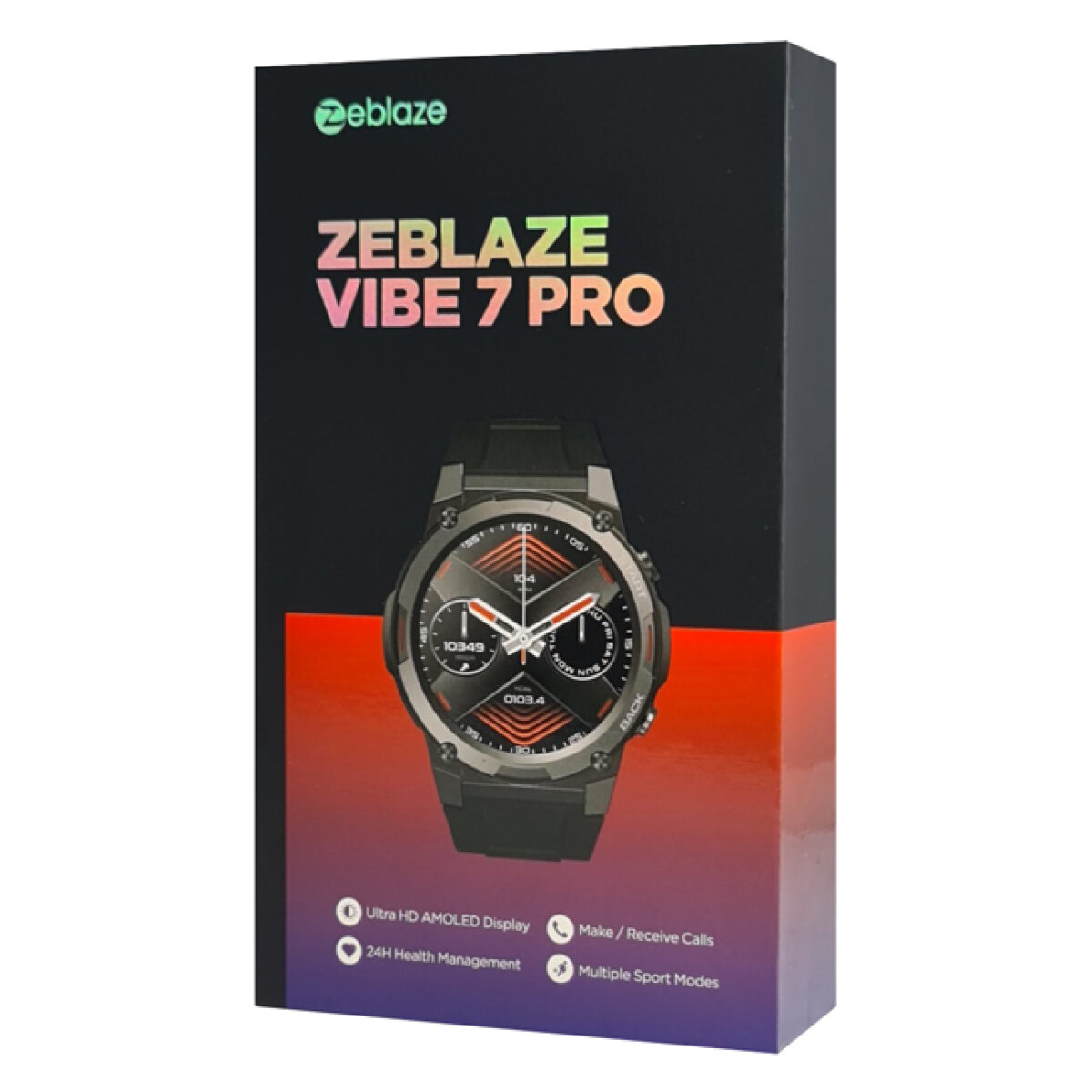 ZEBLAZE smartwatch Vibe 7 Pro, 1.43" AMOLED, ηχείο & mic, 3 ATM, μαύρο - Image 8