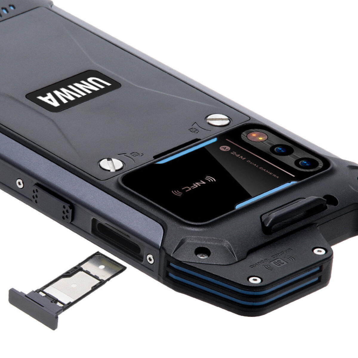 UNIWA smartphone W888, 6.3", 4/64GB, ηχείο 2W, Atex Zone 2, IP68, μαύρο - Image 7