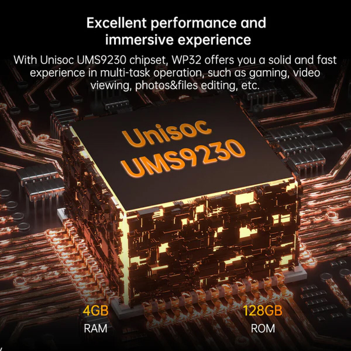 OUKITEL smartphone WP32, 6", 4/128GB, 6300mAh, IP68/IP69K, μαύρο - Image 4