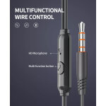 YISON earphones με μικρόφωνο X4, 3.5mm σύνδεση, Φ14mm, 1.2m, λευκά - Image 4