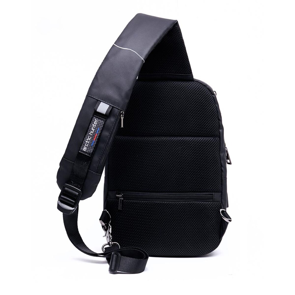 XB-00081-BK-1 ARCTIC HUNTER τσάντα Crossbody XB-00081, USB, 6L, μαύρη - Image 2