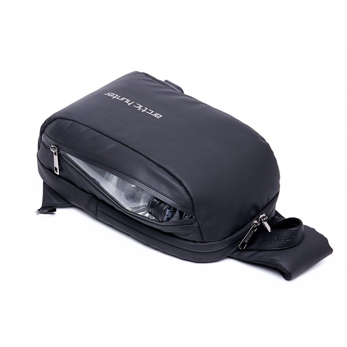 XB-00081-BK-4 ARCTIC HUNTER τσάντα Crossbody XB-00081, USB, 6L, μαύρη - Image 5