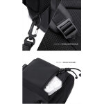 ARCTIC HUNTER τσάντα Crossbody XB00526 με θήκη tablet, 3L, μαύρη - Image 3