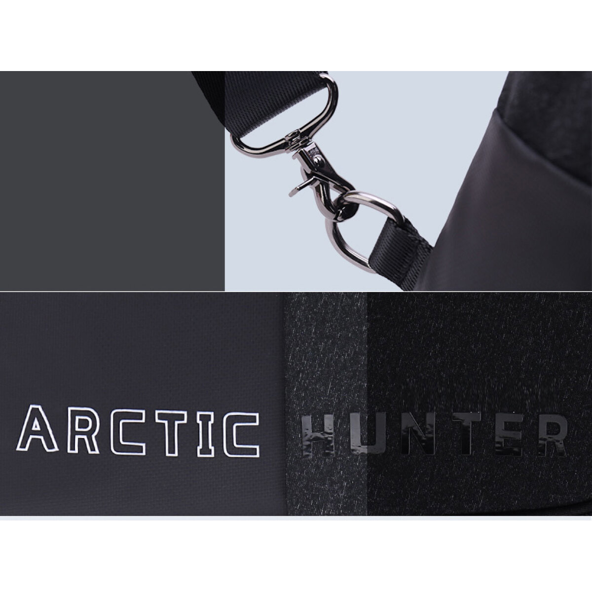 XB0058-BK-5 ARCTIC HUNTER τσάντα Crossbody XB0058, 5L, μαύρη - Image 5