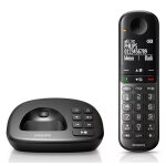 PHILIPS ασύρματο τηλέφωνο XL4951DS/34 ελληνικό μενού, τηλεφωνητής, μαύρο - Image 2
