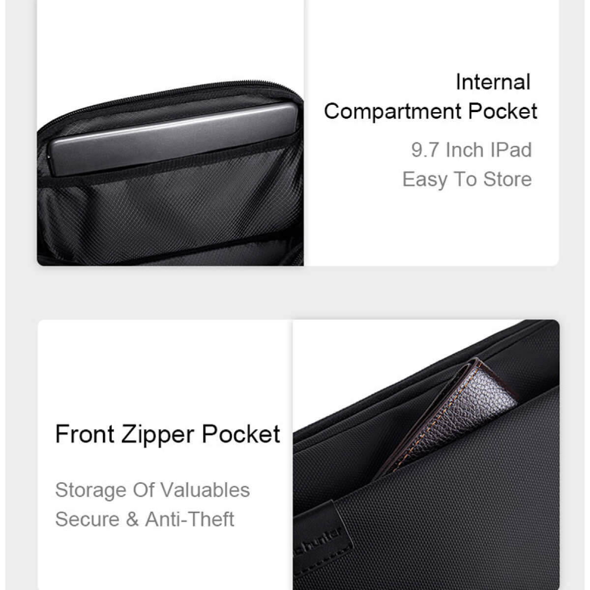 Y00561-GY-4 ARCTIC HUNTER τσάντα Crossbody Y00561 με θήκη tablet, 4L, γκρι - Image 5