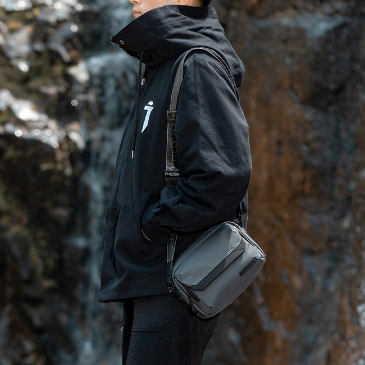 ARCTIC HUNTER τσάντα ώμου YB00518 με θήκη tablet, 3L, γκρι - Image 5