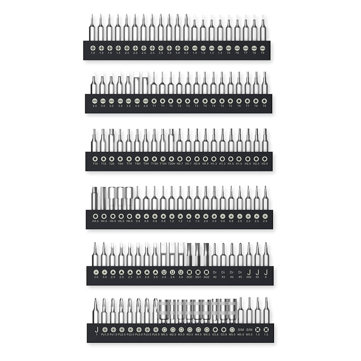 JAKEMY σετ εργαλείων YF-P14, επαγγελματικών προδιαγραφών, 141τμχ - Image 3