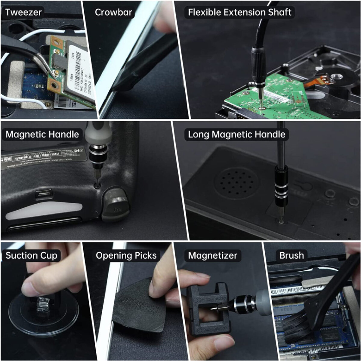 JAKEMY σετ εργαλείων YF-P14, επαγγελματικών προδιαγραφών, 141τμχ - Image 5