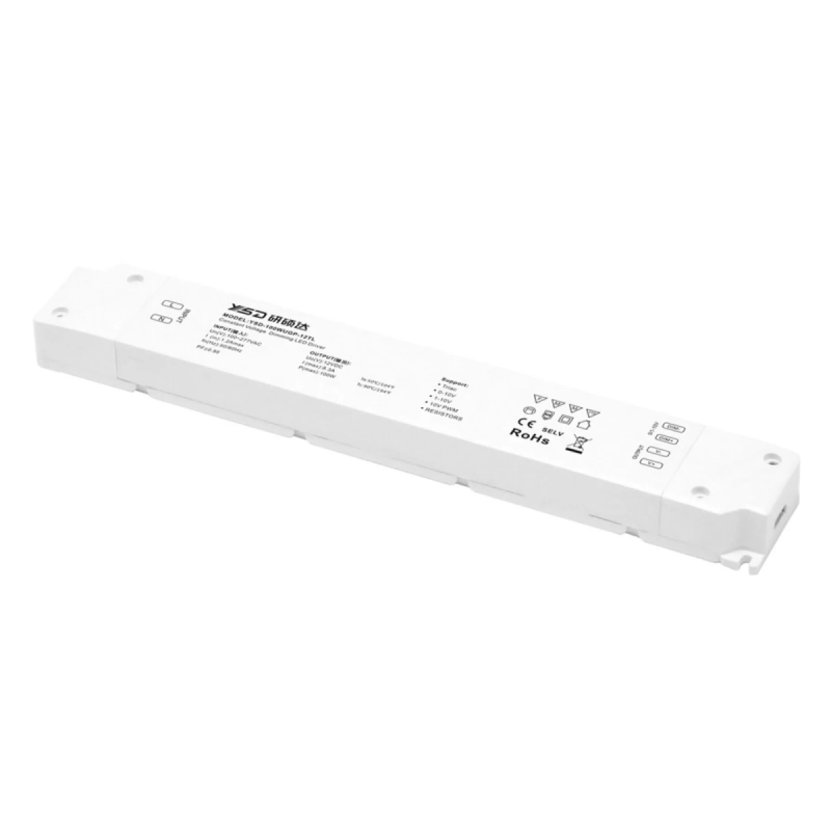 YSD τροφοδοτικό DC 100WUGP-12, 12VDC, 100W, 8.3A, IP20, dimmable - Image 1