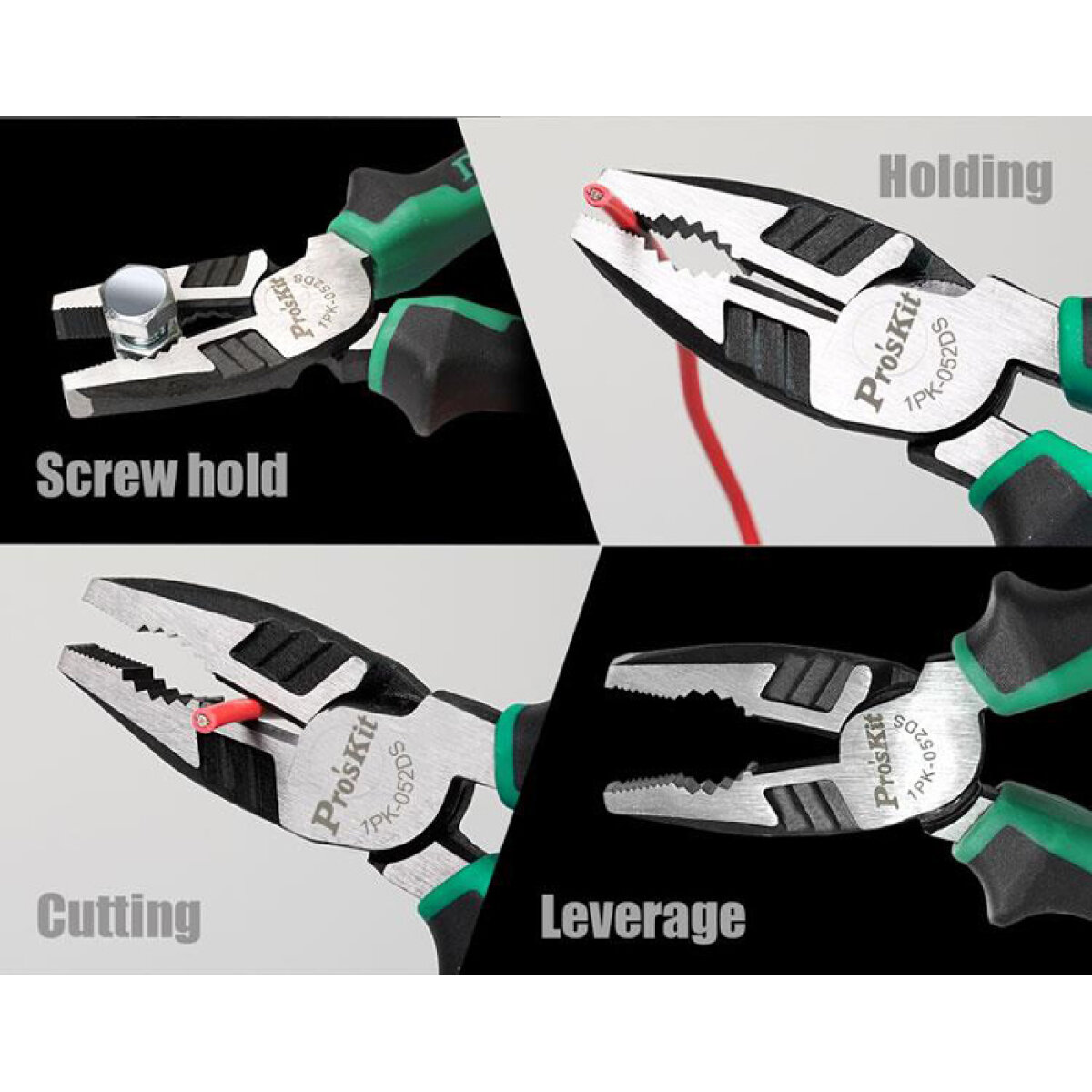 PROSKIT πένσα 1PK-052DS με αντιολισθητικές λαβές, 162mm - Image 2