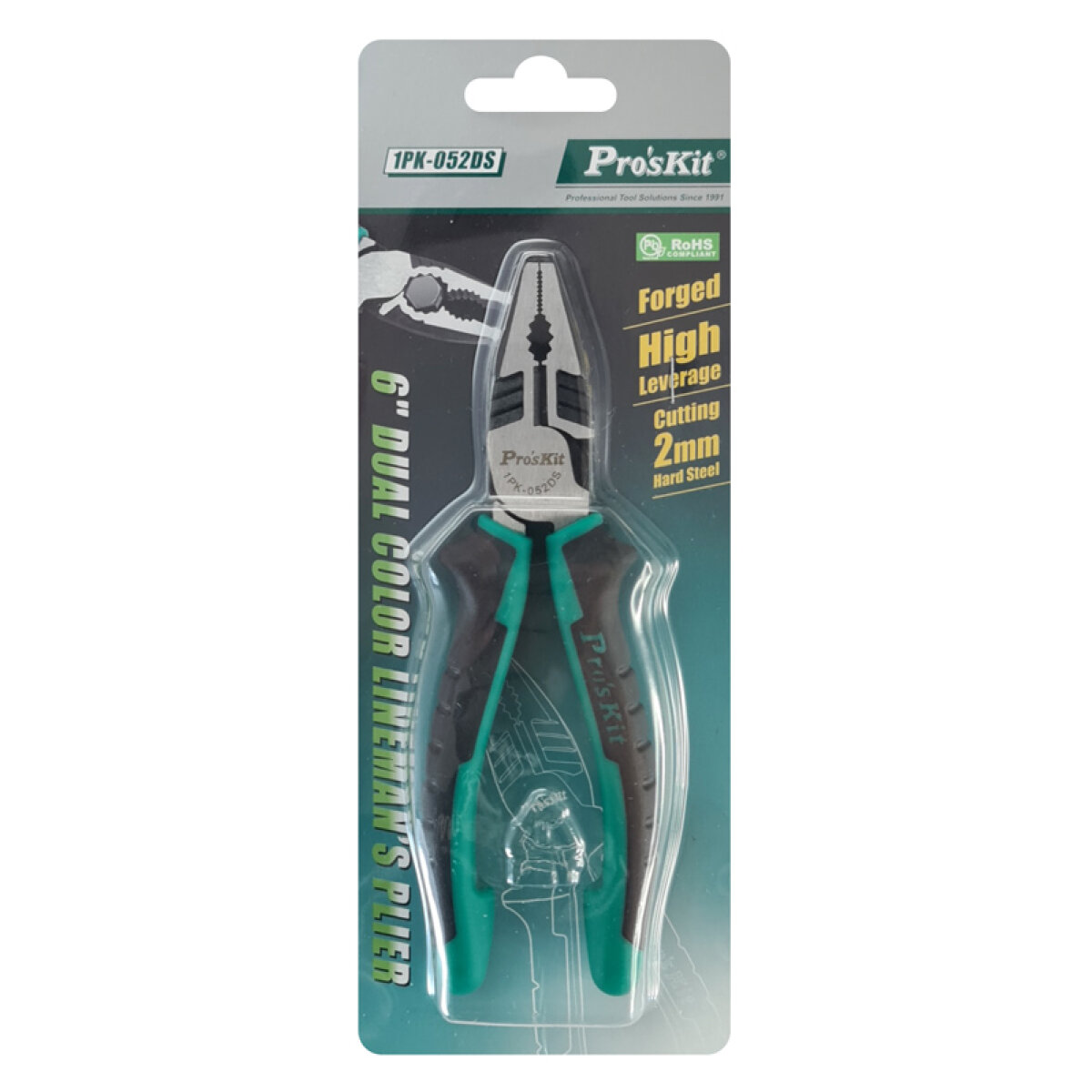 PROSKIT πένσα 1PK-052DS με αντιολισθητικές λαβές, 162mm - Image 4