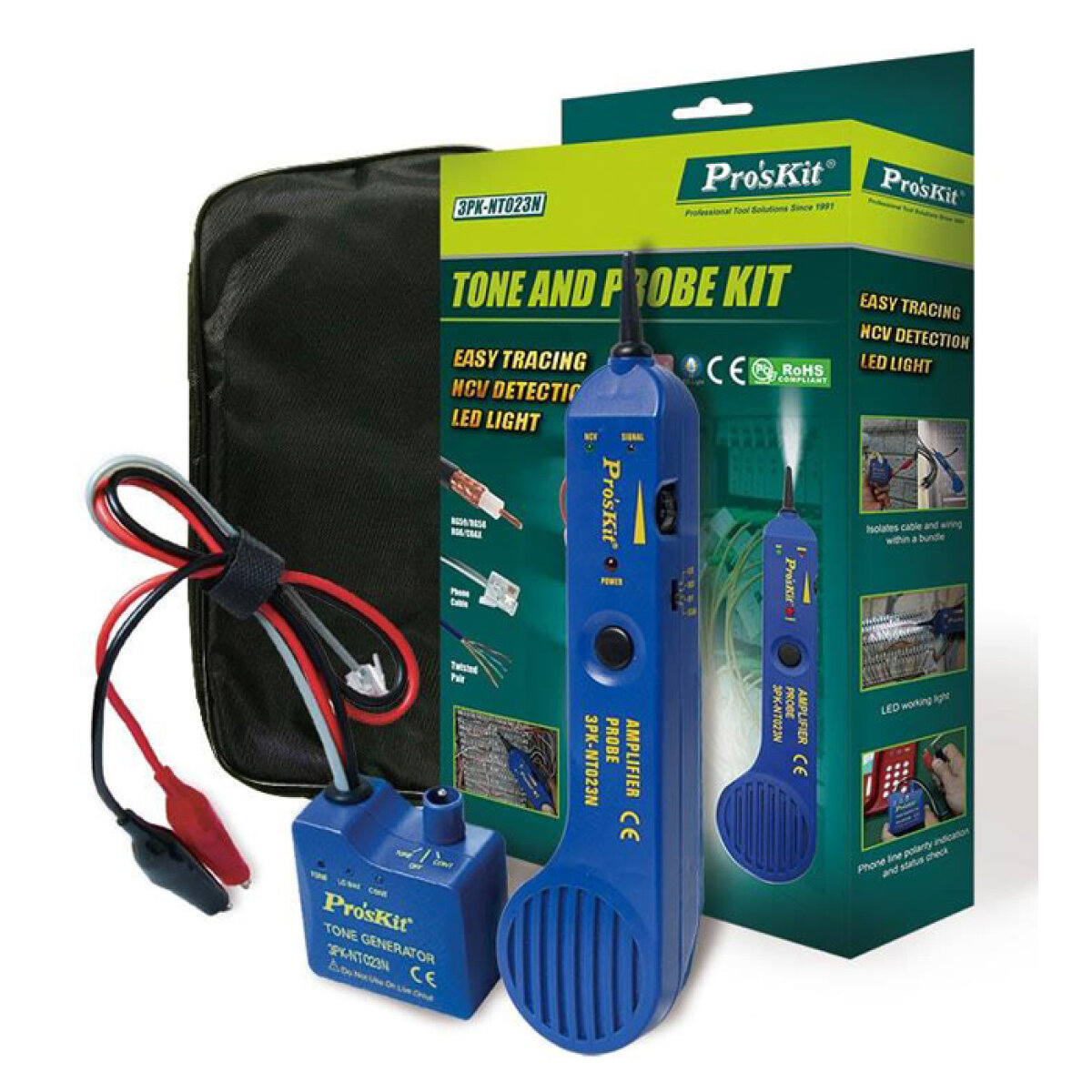 3PK-NT023N-6 PROSKIT tester καλωδίων 3PK-NT023N, NCV 90~1000V - Image 7